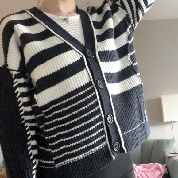 NEW Soft & Warm Navy Blue Cardigan - Picture 2 of 2